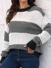 Full Size Round Neck Drop Shoulder Sweater