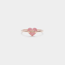  MOM Heart Shape 925 Sterling Silver Engraved Ring