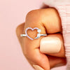 Heart Shape 925 Sterling Silver Ring