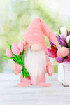 Standing Cute Plush Gnome with Tulip